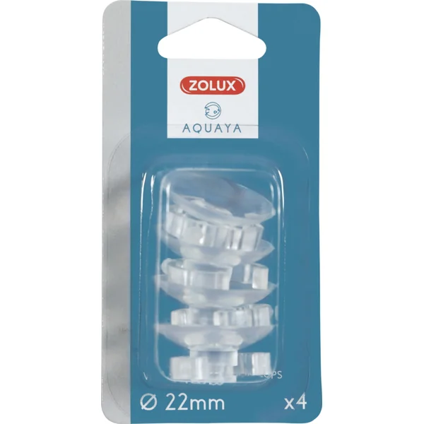 Ventouses pour aquarium coloris transparent Zolux Aquaya - Ø 22 mm x 4