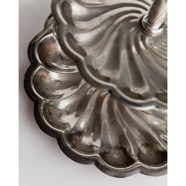 Vintage 1950s Silver Plated Étagère, 3 Level Design Italy, Elegant Classic Style