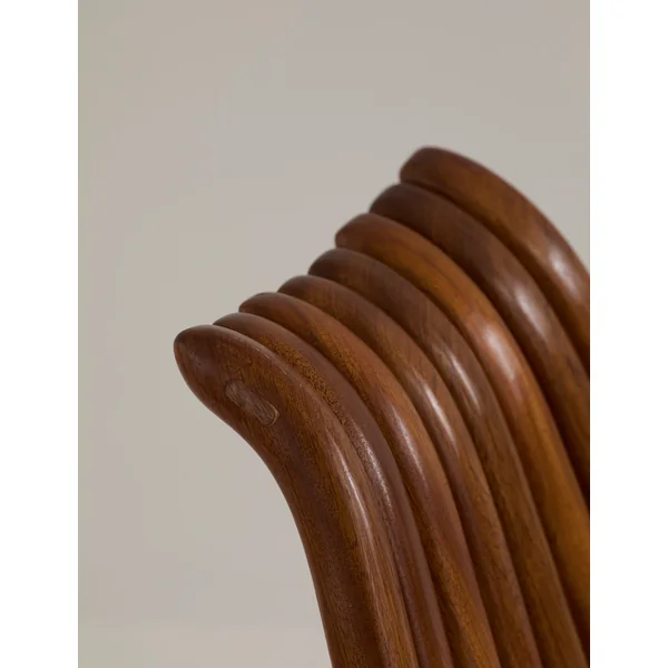 Vintage Artisanal Foldable Lounge Chair in Wood