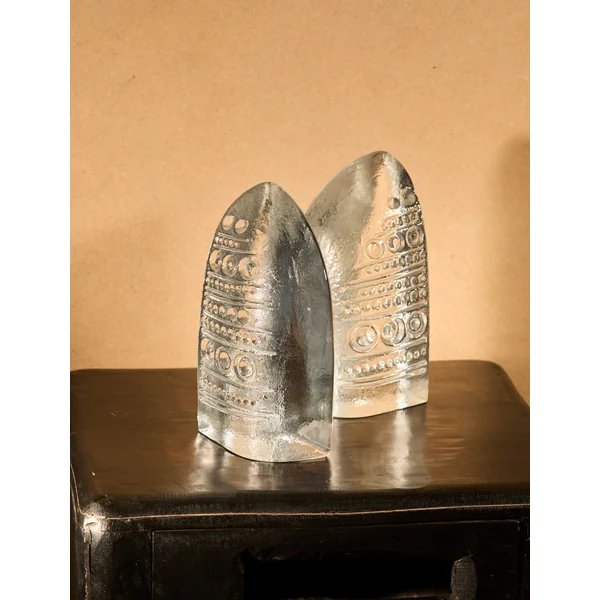 Vintage Bookends in Glass - Vintage Clear Collection