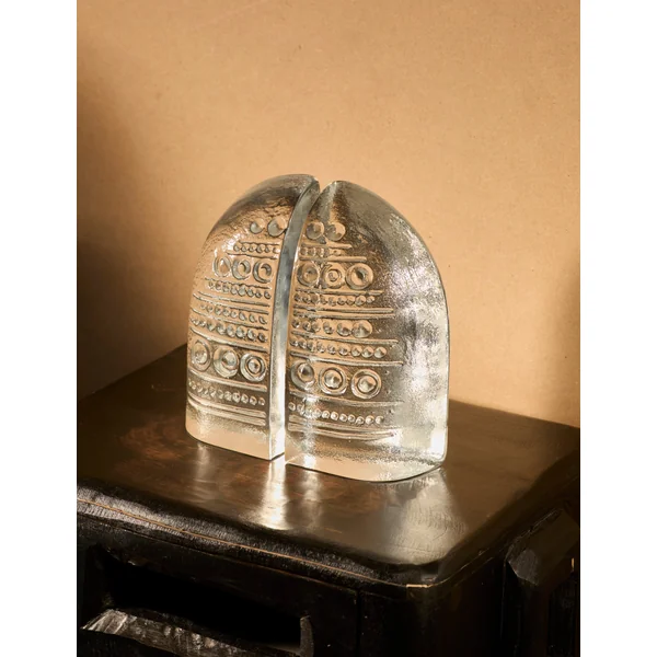 Vintage Bookends in Glass - Vintage Clear Collection