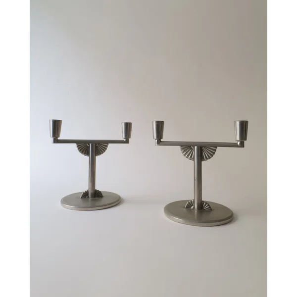 Vintage Candle Holders - Pewter Collection Sweden 1930s