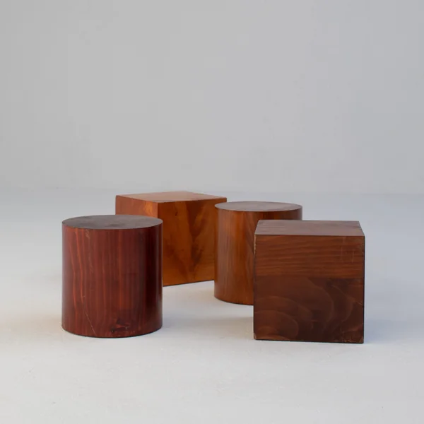 Vintage Coffee Table in Wood and Glass