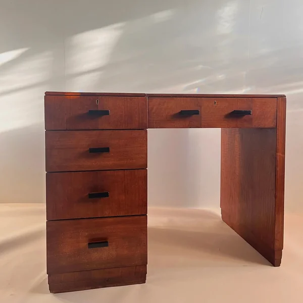 Vintage Desk in Leather - Art Deco Collection