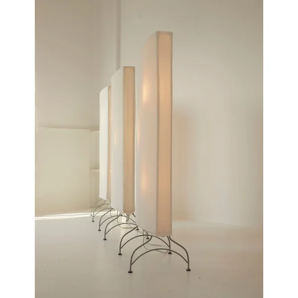 Vintage Dimmable Light Screen / Floor Lamp / Room Divider in Removable Fabric C. 2000