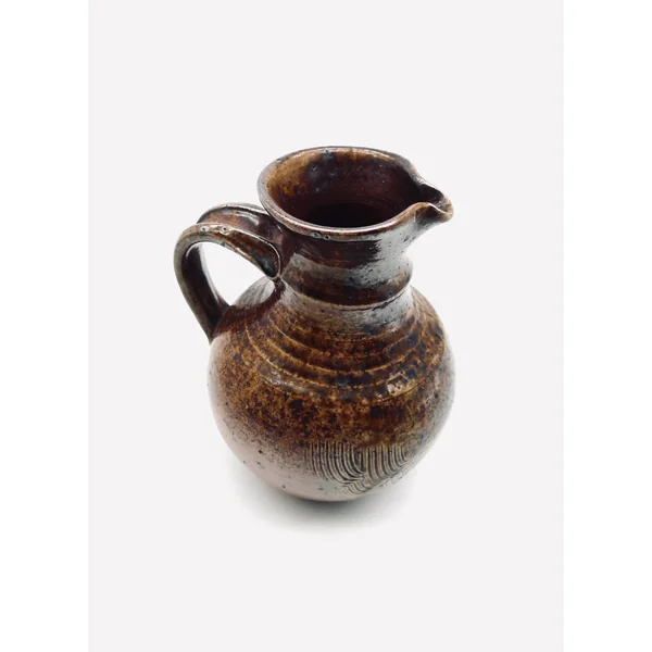 Vintage french pitcher in stoneware