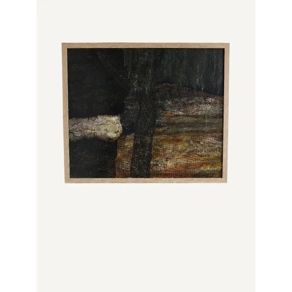Vintage Landscape Painting, Oil on Canvas