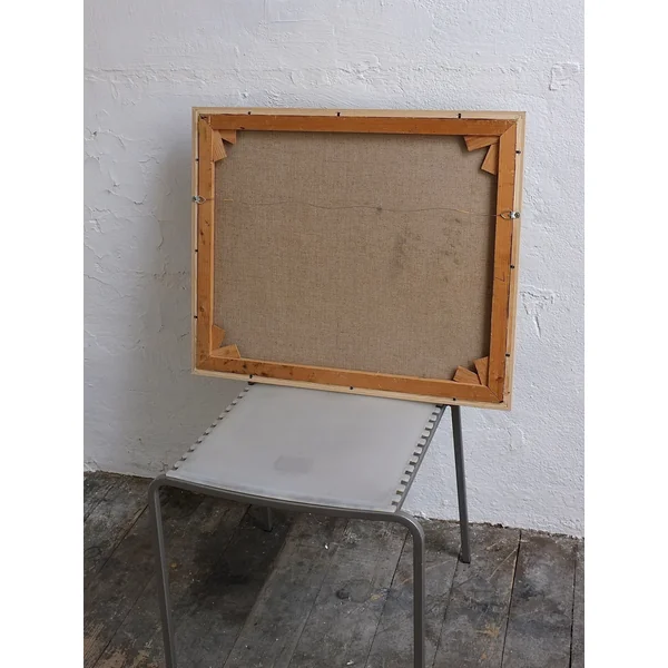 Vintage Landscape Painting, Oil on Canvas