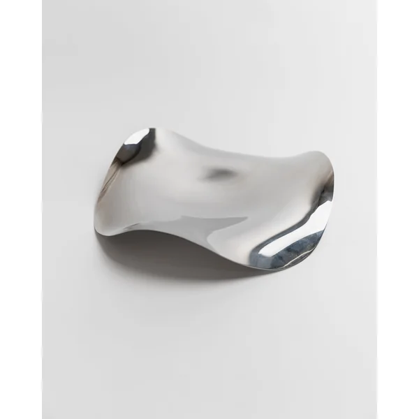 Vintage Metal Bowl by Georg Jensen - Abstract Sculptural Form, Model Cobra - Denmark 1980s
