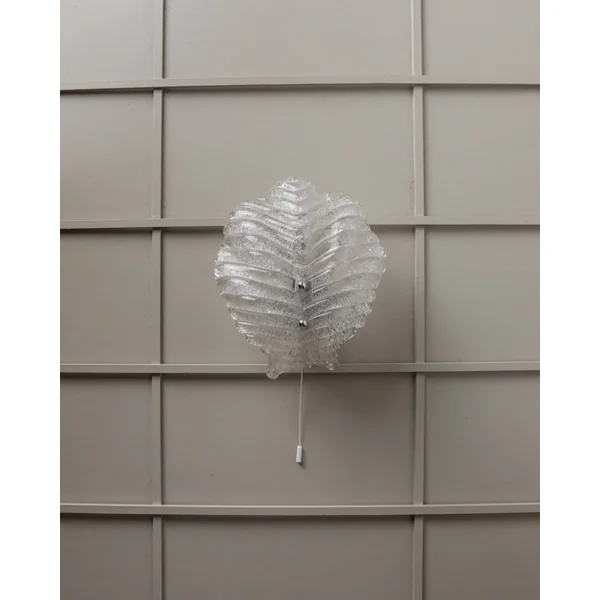 Vintage Murano Glass Wall Lamp for Honsel Lamps