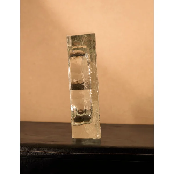 Vintage Scandinavian Ashtray in Glass and Clear Glass