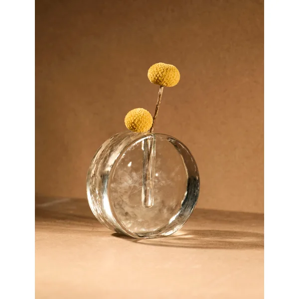 Vintage Scandinavian Clear Vase in Glass and Clear Glass (medium)