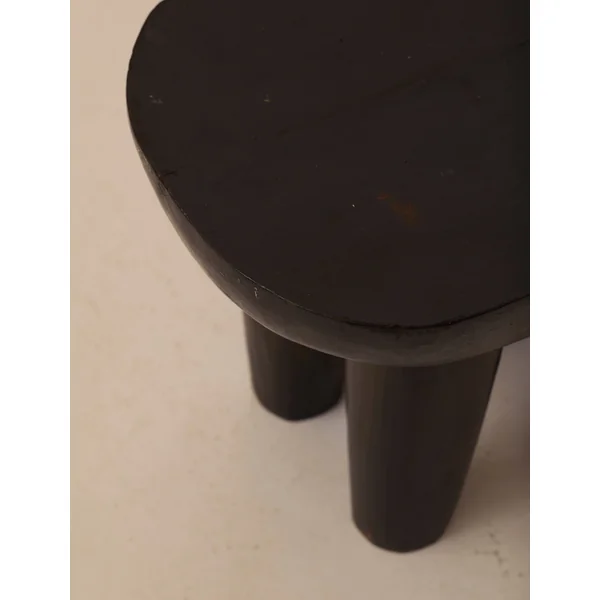 Vintage Senufo Monoxyl African Stool in Black / Wenge