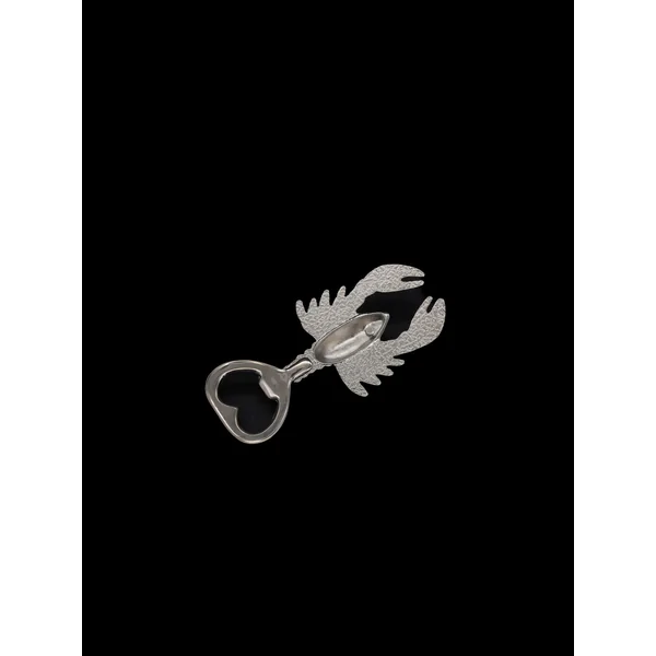 Vintage Silver Plated Lobster Bottle Opener, France, c. 1970s