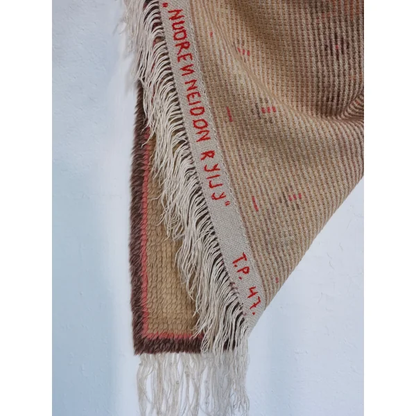 Vintage Wall Rya Rug, Finland, 1947